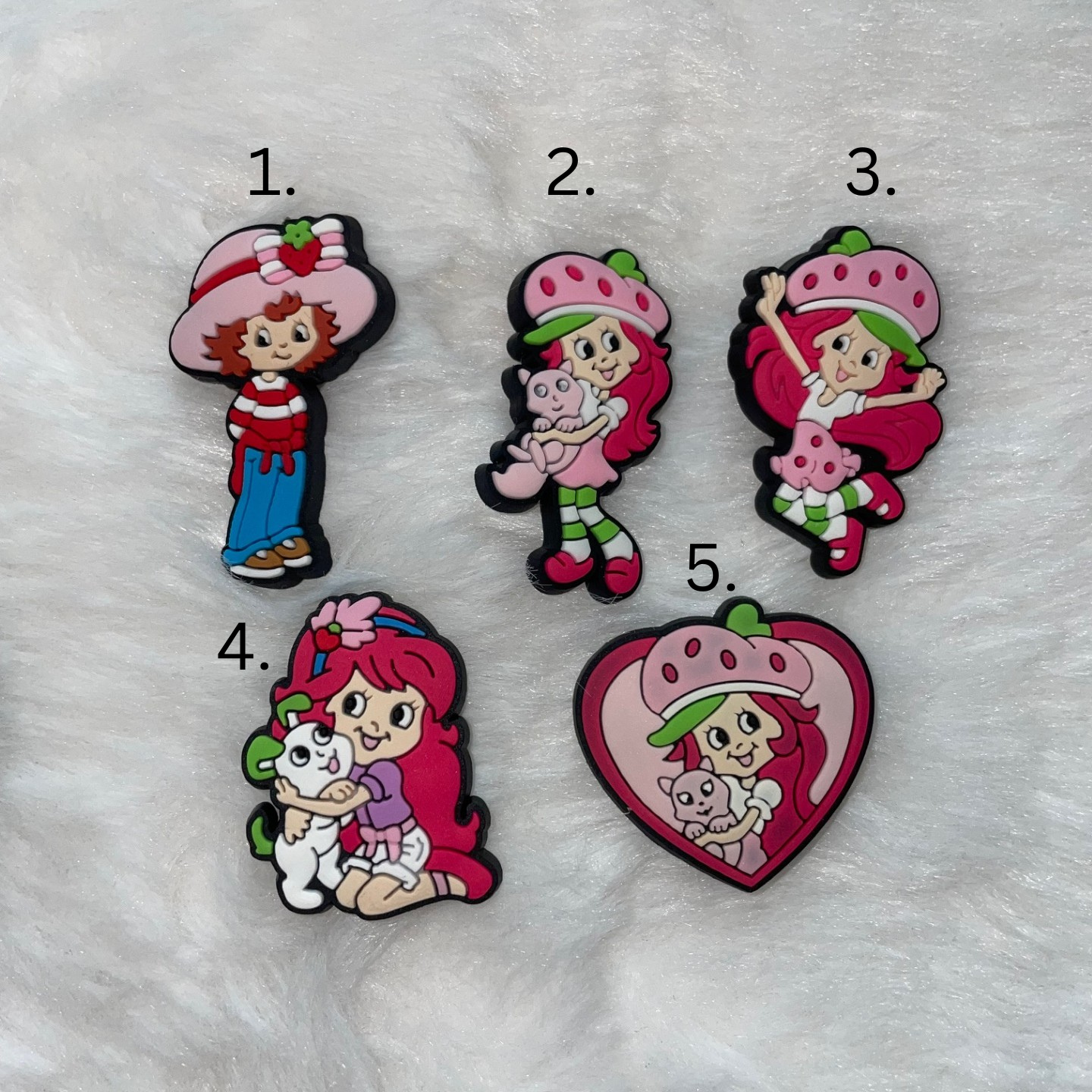 Strawberry Shortcake Croc Charms