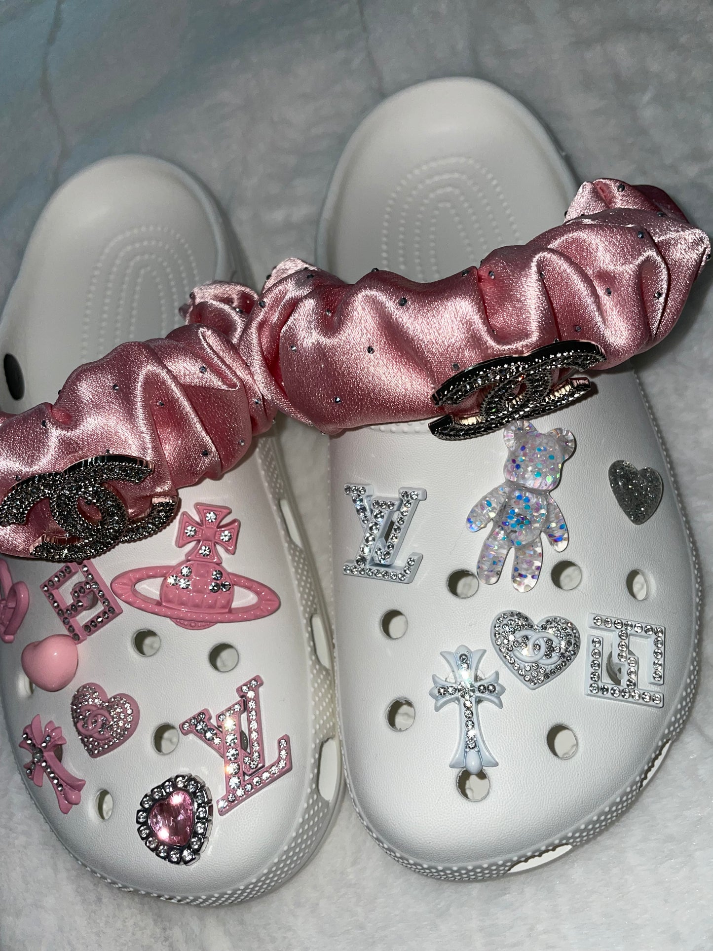 White Bling Charms