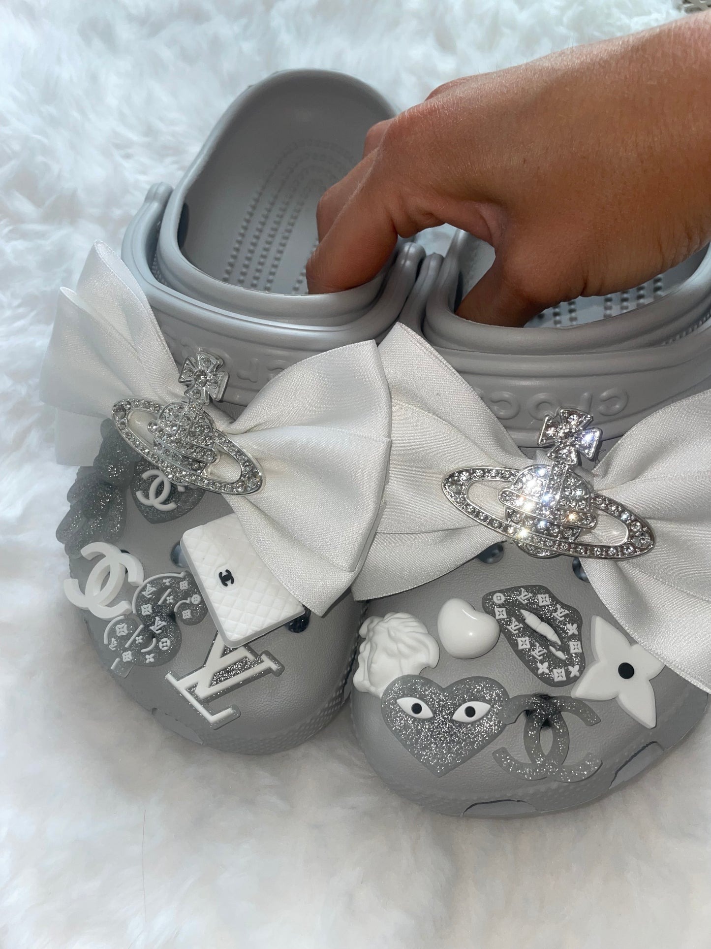 White Set (Accessories Only, includes, bows and Charms)