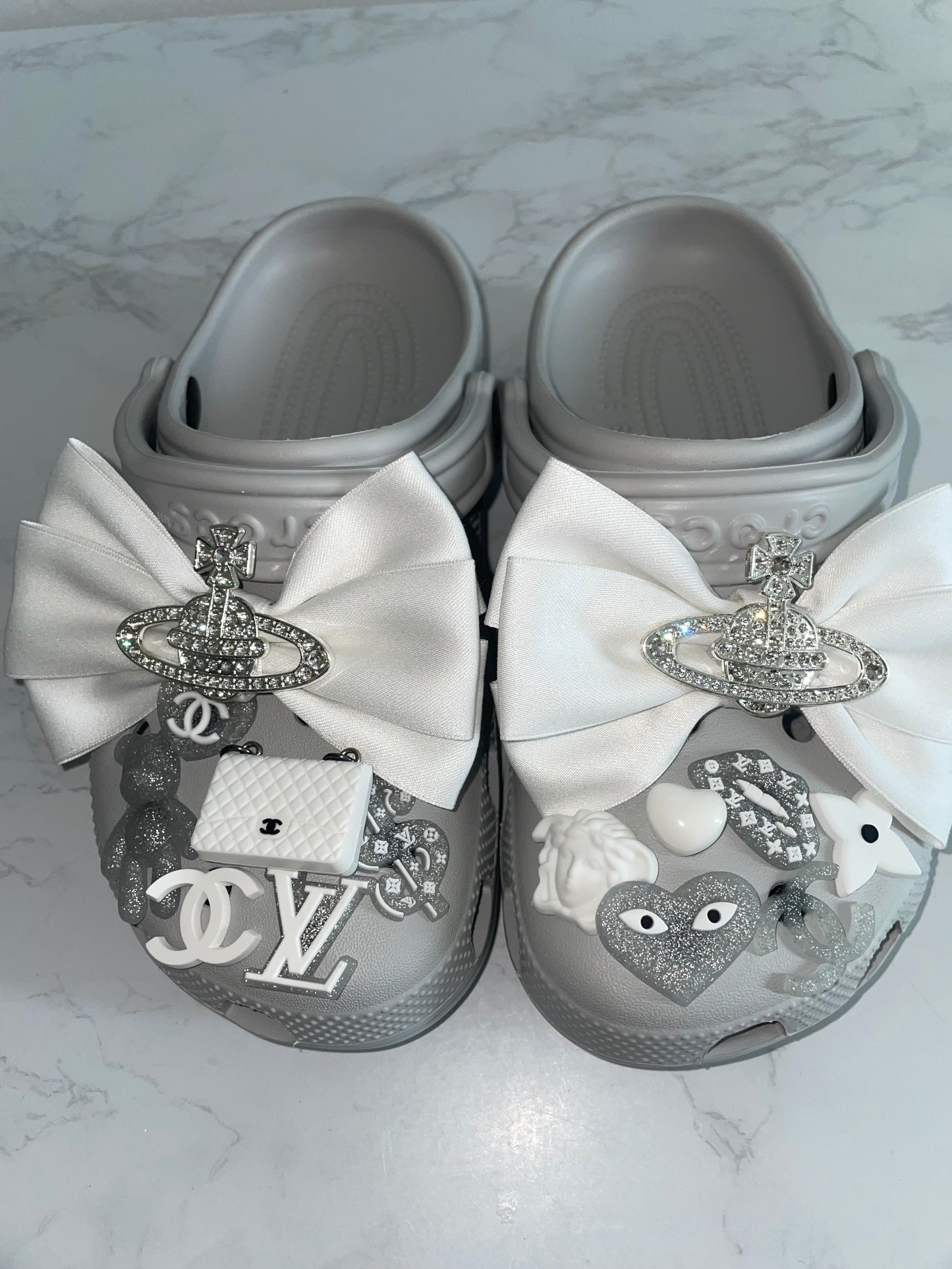 White Set (Accessories Only, includes, bows and Charms)