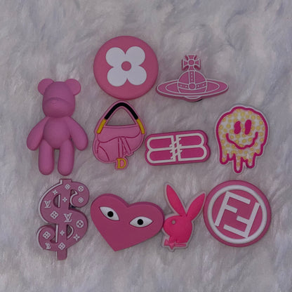 Pink Croc Charms