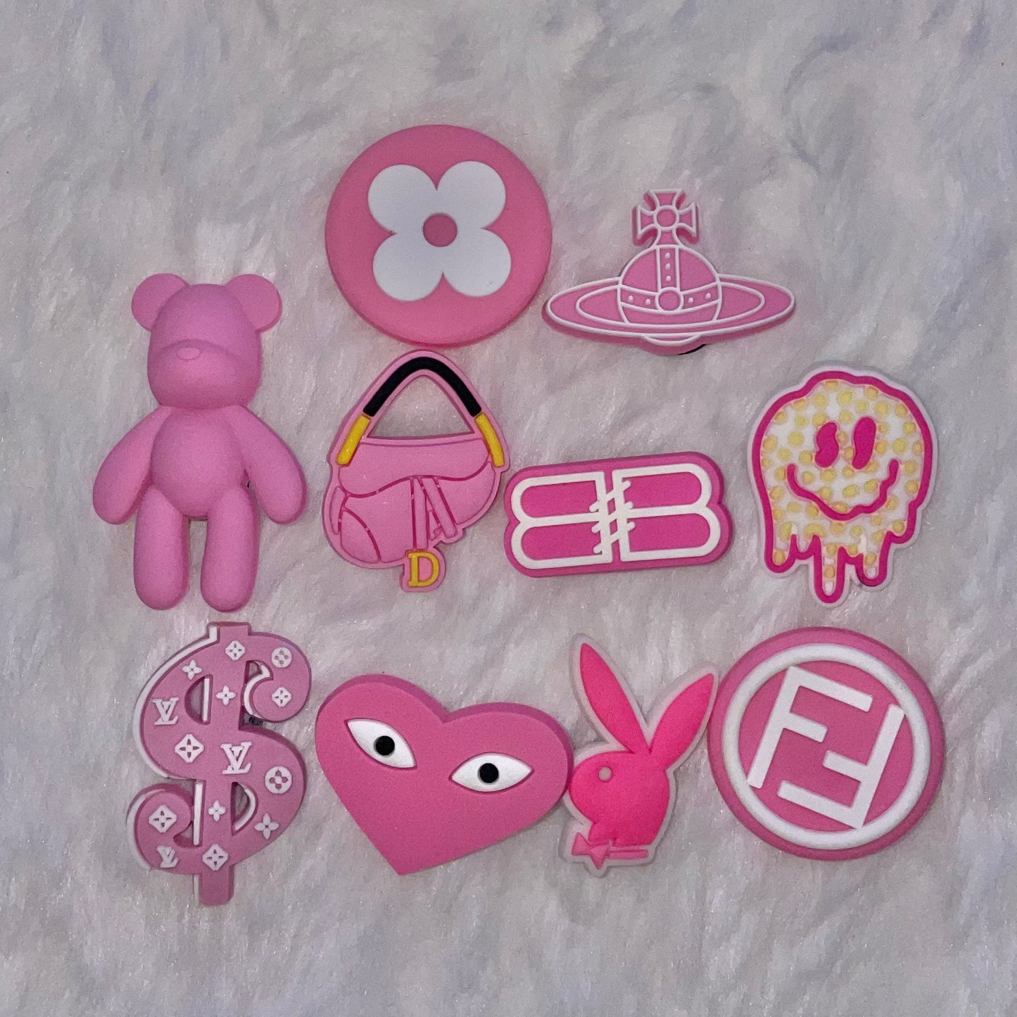 Pink Croc Charms