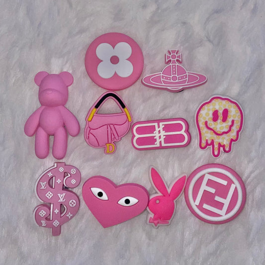 Pink Croc Charms