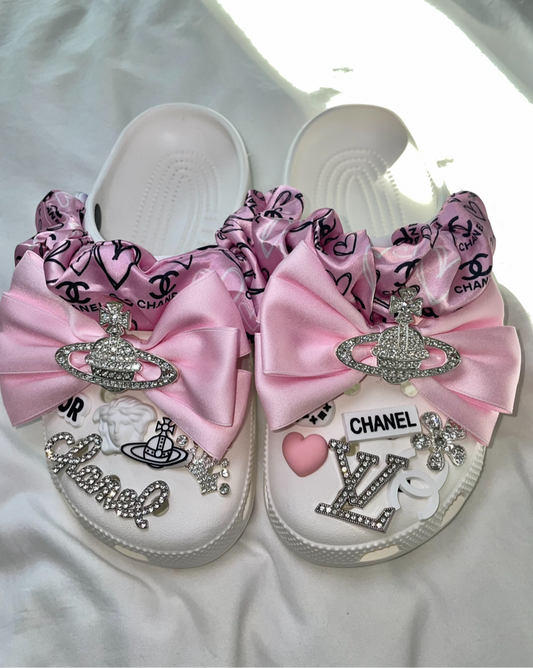 Pink Glitter Set (Accessories Only, Bows, Bands and Charms)