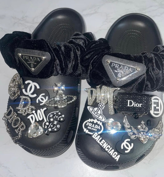 Black Velvet Set (Accessories Only, Bands and Charms)