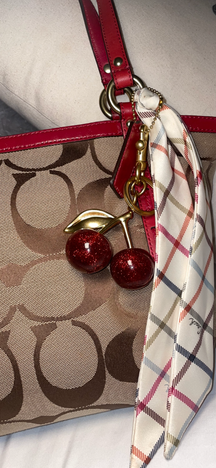 Red Cherry Bag Charm