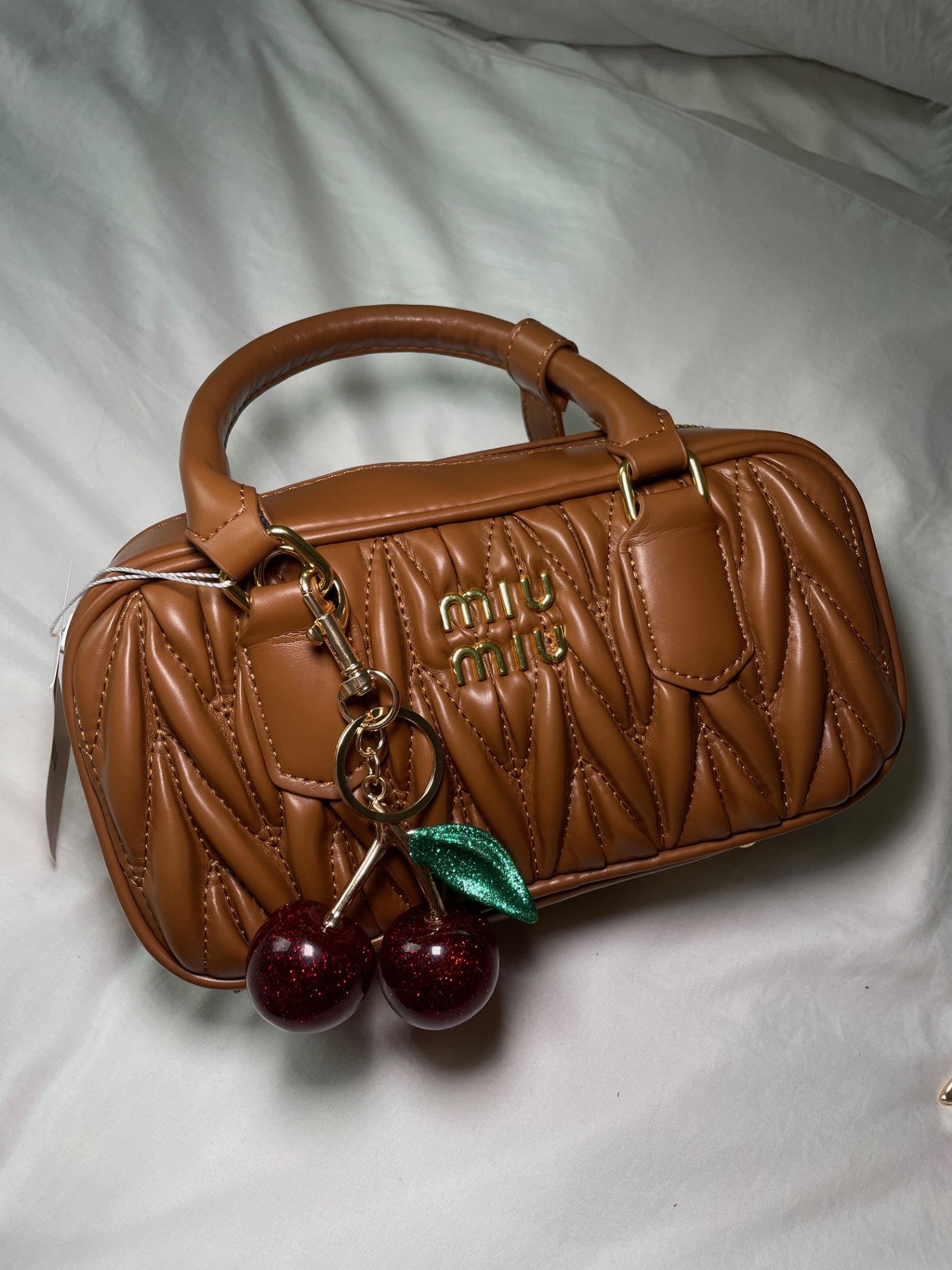 Red/Green Cherry Bag Charm