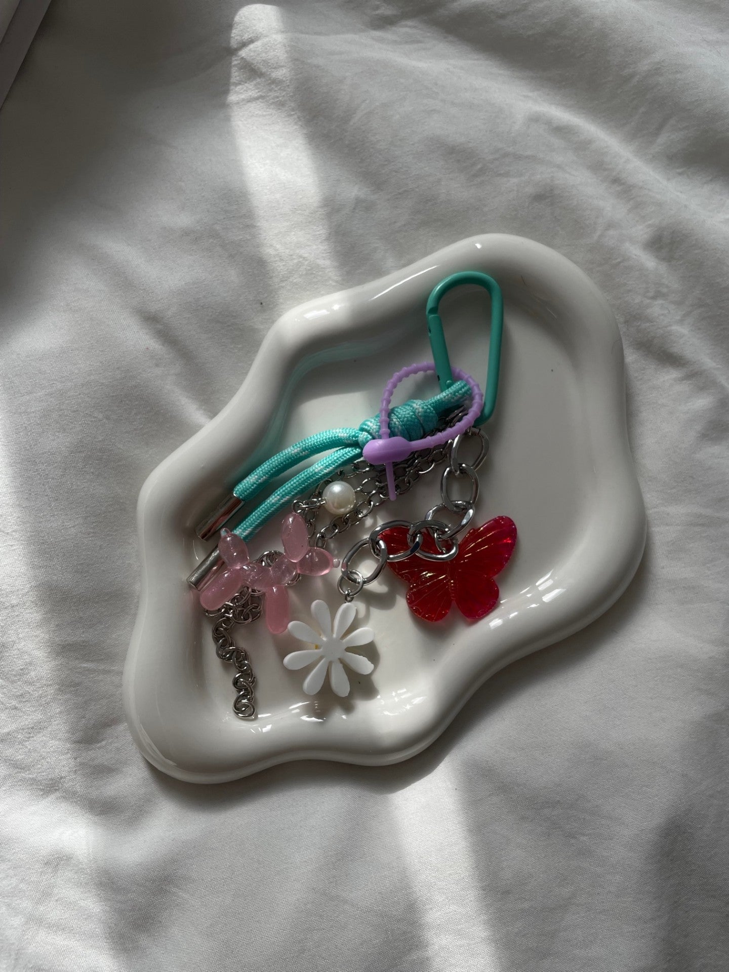 Blue Layered Butterfly Charm