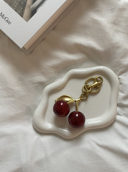 Red Cherry Bag Charm