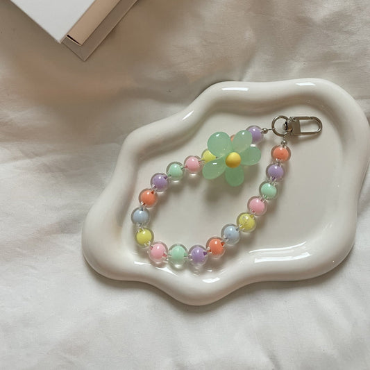 Pastel Flower Bag Charm - 4 Colour Options